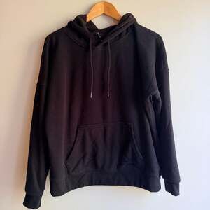 Lazypants Black Oversized Sherpa-Lined Hoodie Size Small
